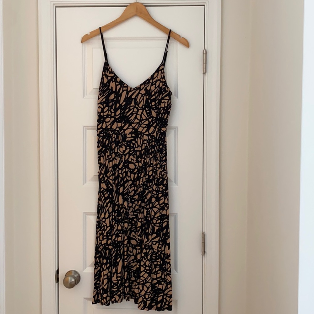 Loft patterned short style midi dress